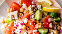 Grilled Chicken Feta Chickpea Salad Grilled Chicken Feta Chickpea Salad