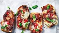 Baguette pizza melts Baguette pizza melts