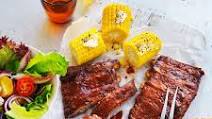Slow-roasted American pork ribs Slow-roasted American pork ribs