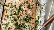 Grilled Salmon in Foil with Garlic Butter Grilled Salmon in Foil with Garlic Butter