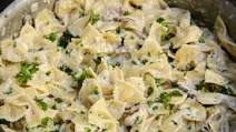Creamy Farfalle Pasta w/Mushrooms Creamy Farfalle Pasta w/Mushrooms