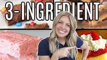 10 EASY 3 Ingredient Desserts 10 EASY 3 Ingredient Desserts