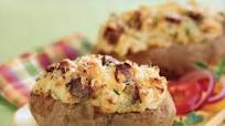 Twice-Baked Idaho® Potatoes With Sausage & Cheese Twice-Baked Idaho® Potatoes With Sausage & Cheese