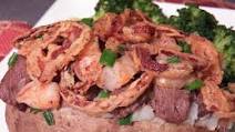 SURF AND TURF STUFFED POTATOES SURF AND TURF STUFFED POTATOES