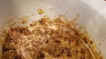 Dump 4 ingredients into a slow cooker Dump 4 ingredients into a slow cooker