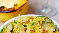 Parmesan Zucchini and Spaghetti Squash with Pine Nuts Parmesan Zucchini and Spaghetti Squash with Pine Nuts