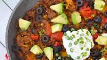 Cheesy beef burrito skillet Cheesy beef burrito skillet