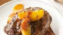 Sizzling Steak with Peach Steak Sauce Sizzling Steak with Peach Steak Sauce