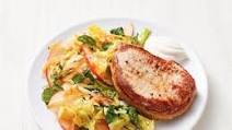 Pork Chops with Spicy Apples and Cabbage Pork Chops with Spicy Apples and Cabbage