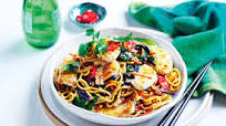 Singapore noodles with chicken recipe Singapore noodles with chicken recipe