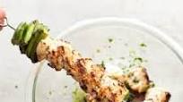 Grilled Chicken Souvlaki with Green Peppers and Onion Grilled Chicken Souvlaki with Green Peppers and Onion