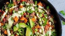 Taco and Veggie Skillet Taco and Veggie Skillet