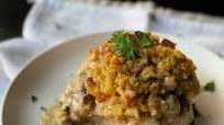 Baked Pork Chops with Stuffing Baked Pork Chops with Stuffing