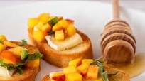 Peach Bruschetta Peach Bruschetta