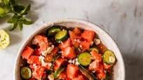 Watermelon Salad Recipe with Honey Lime Dressing Watermelon Salad Recipe with Honey Lime Dressing