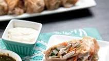 Pork Loin Summer Rolls with Green Curry Dipping Sauce Pork Loin Summer Rolls with Green Curry Dipping Sauce