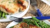 Parmesan Crusted Baked Pork Chops with Roasted Potatoes Parmesan Crusted Baked Pork Chops with Roasted Potatoes