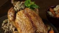 Chicken with Rice, Ground Meat, and Nut Stuffing Chicken with Rice, Ground Meat, and Nut Stuffing