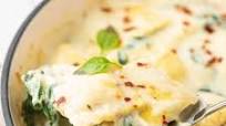 Creamy Cheese Ravioli and Spinach Creamy Cheese Ravioli and Spinach