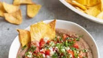 Vegan Bean Dip with Homemade Tortilla Chips Vegan Bean Dip with Homemade Tortilla Chips