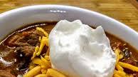 Slow-Cooked Stew Meat Chili Slow-Cooked Stew Meat Chili