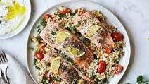 Zaatar Roasted Salmon with Couscous & Yogurt Zaatar Roasted Salmon with Couscous & Yogurt