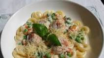 Birds Eye Peas and Salmon Balls Cream Cheese Pasta Birds Eye Peas and Salmon Balls Cream Cheese Pasta