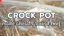 Crock Pot Make Ahead Ground Beef Crock Pot Make Ahead Ground Beef