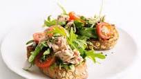 Chilli tuna and rocket bruschetta Chilli tuna and rocket bruschetta