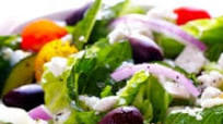 Greek Salad with Garlic-Lemon Vinaigrette Greek Salad with Garlic-Lemon Vinaigrette
