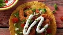 Tostadas con Camarones Picantes Tostadas con Camarones Picantes
