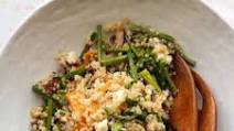 Warm Quinoa with Roasted Asparagus and Peppers Warm Quinoa with Roasted Asparagus and Peppers