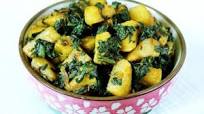 Aloo Palak Recipe Aloo Palak Recipe