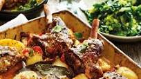 Greek lamb kleftiko with potatoes, oregano and lemon Greek lamb kleftiko with potatoes, oregano and lemon