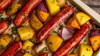 Sheet Pan Brats and Potatoes Sheet Pan Brats and Potatoes