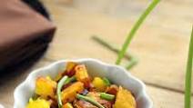 Potato Leek Subzi with fennel and mustard seeds Potato Leek Subzi with fennel and mustard seeds