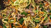 Korean Zucchini Noodles Recipe (Japchae) Korean Zucchini Noodles Recipe (Japchae)