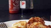 Easy buttermilk fried chicken and waffles Easy buttermilk fried chicken and waffles