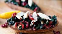 Bruschetta With Swiss Chard and Smoked Trout Bruschetta With Swiss Chard and Smoked Trout