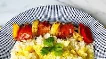 Persian Kabobs + Saffron 'Cauli' Rice Persian Kabobs + Saffron 'Cauli' Rice