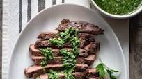 grilled sirloin steak with chimichurri grilled sirloin steak with chimichurri