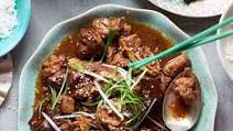 Pork shoulder braised in black vinegar & rice wine with pickled chillies Pork shoulder braised in black vinegar & rice wine with pickled chillies