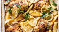 Lemon Roasted Chicken and Potatoes Lemon Roasted Chicken and Potatoes
