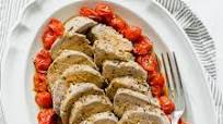 Tuscan Roasted Pork Tenderloin with Blistered Tomatoes Tuscan Roasted Pork Tenderloin with Blistered Tomatoes