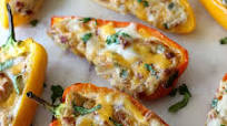 Cheesy Bacon Stuffed Mini Peppers Cheesy Bacon Stuffed Mini Peppers