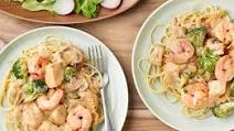 Creamy Seafood Medley with Pasta Creamy Seafood Medley with Pasta