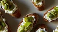 Fava and Fresh Ricotta Crostini Fava and Fresh Ricotta Crostini