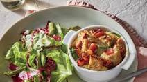 Spinach, Cheese, and Bacon Bread Puddings Spinach, Cheese, and Bacon Bread Puddings