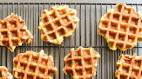 Waffled Mashed Potatoes With Bacon, Scallion, and Cheddar Recipe Waffled Mashed Potatoes With Bacon, Scallion, and Cheddar Recipe