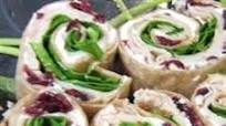 Turkey, Cranberry, and Spinach Roll-Ups Turkey, Cranberry, and Spinach Roll-Ups